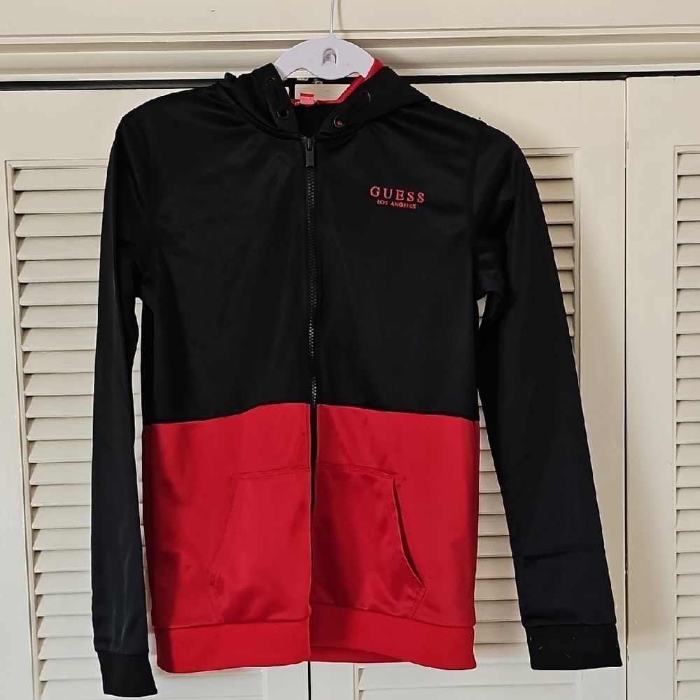 Guess Black and Red Hoodie/Jacket